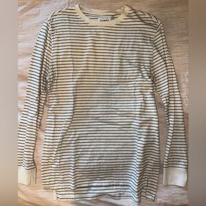Striped Long-sleeve T-shirt | Goodfellow | Cream | Medium